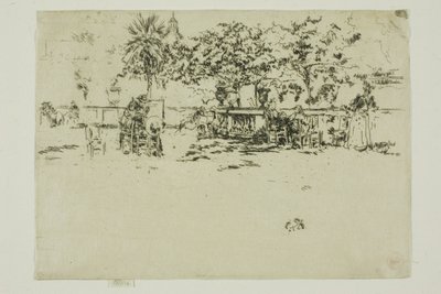 Küçük Teras, Lüksemburg Bahçeleri by James Abbott McNeill Whistler