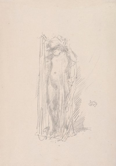 Model Drapajı by James McNeill Whistler