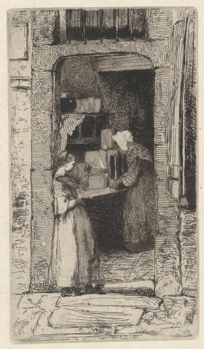 Hardal Kadın, doğadan on iki gravürden biri by James Abbott McNeill Whistler