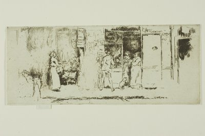 Gazete Durağı, Rue de Seine by James Abbott McNeill Whistler