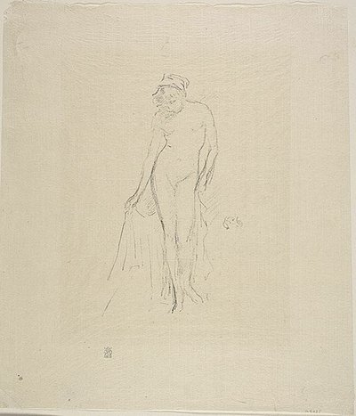 Çıplak Model, Ayakta by James Abbott McNeill Whistler