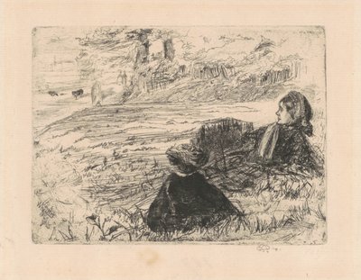 bakıcı ve çocuk by James Abbott McNeill Whistler