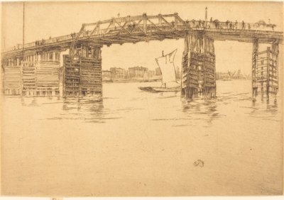 Eski Battersea Köprüsü by James Abbott McNeill Whistler