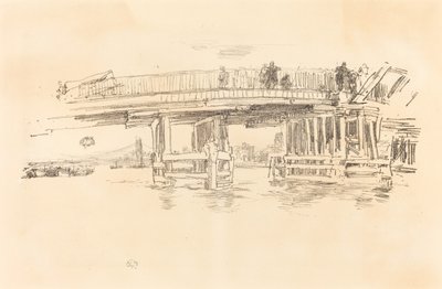 Eski Battersea Köprüsü by James Abbott McNeill Whistler