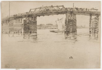 Eski Battersea Köprüsü by James Abbott McNeill Whistler