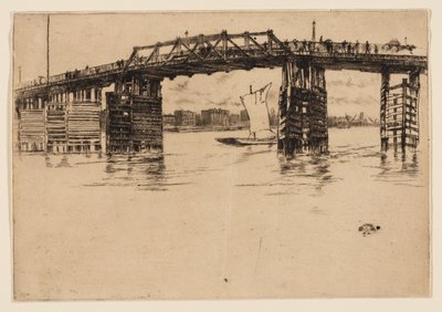 Eski Battersea Köprüsü by James Abbott McNeill Whistler