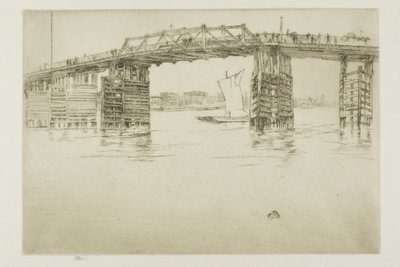 Eski Battersea Köprüsü by James Abbott McNeill Whistler