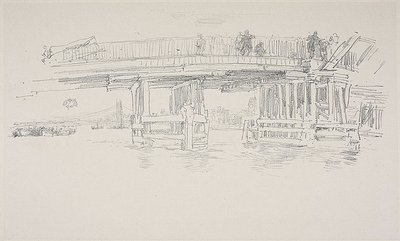 Eski Battersea Köprüsü by James Abbott McNeill Whistler