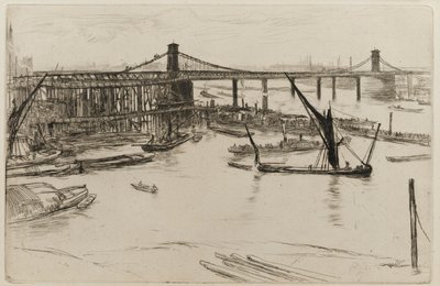 Eski Hungerford Köprüsü by James Abbott McNeill Whistler