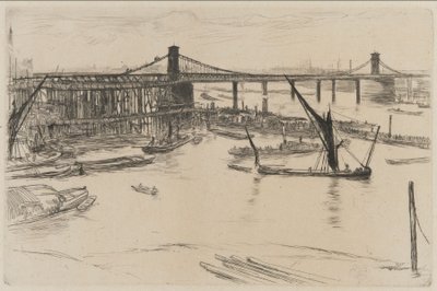 Eski Hungerford Köprüsü by James Abbott McNeill Whistler