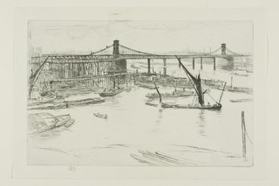Eski Hungerford Köprüsü by James Abbott McNeill Whistler