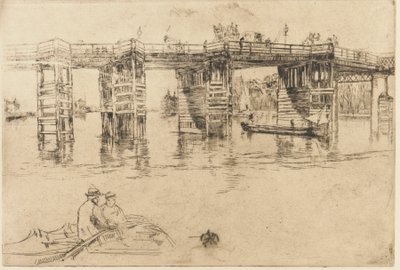 Eski Putney Köprüsü by James Abbott McNeill Whistler