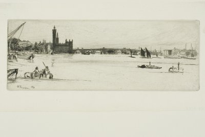 Eski Westminster Köprüsü by James Abbott McNeill Whistler