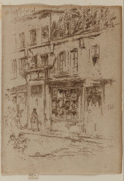 Küçük Tereyağı Sokağı, Brüksel by James Abbott McNeill Whistler