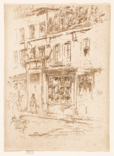Küçük Tereyağı Sokağı, Brüksel by James Abbott McNeill Whistler