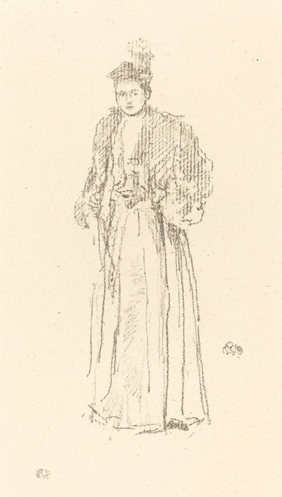 Portre Çalışması: Bayan Charlotte R. Williams by James Abbott McNeill Whistler