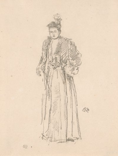 Portre Çalışması: Bayan Charlotte R. Williams by James Abbott McNeill Whistler