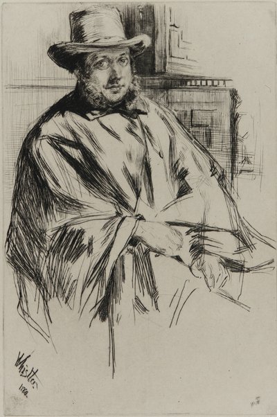 bir adamın portresi by James Abbott McNeill Whistler