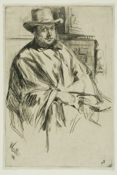 bir adamın portresi by James Abbott McNeill Whistler