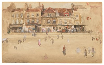 Kırmızı ve Kahverengi-Hoxton by James Abbott McNeill Whistler