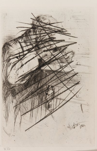 Riault (Tahta Oymacısı) by James Abbott McNeill Whistler