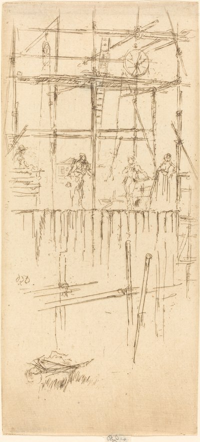 Savoy İskele by James Abbott McNeill Whistler