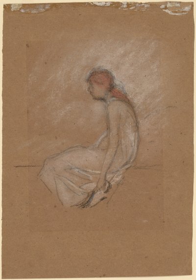 Kızıl saçlı oturan kadın by James Abbott McNeill Whistler