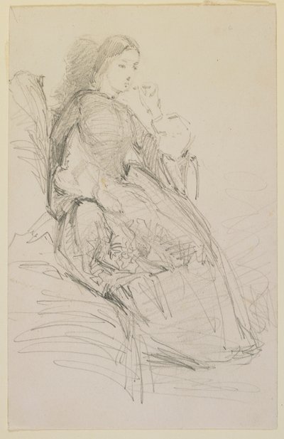 Oturan kadın, sigara by James Abbott McNeill Whistler