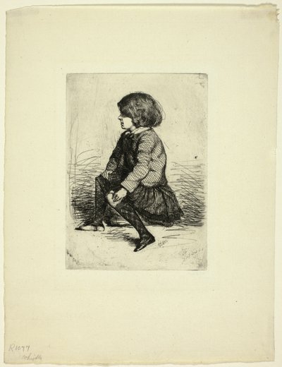 Seymour Haden, Jr, Oturan by James Abbott McNeill Whistler