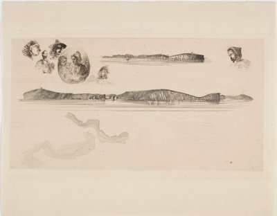 Sahil Etüt Plakası Eskizleri by James Abbott McNeill Whistler