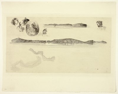 Sahil Etüt Plakası Eskizleri by James Abbott McNeill Whistler
