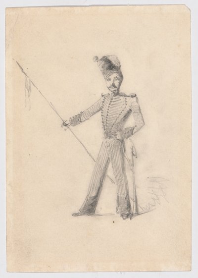 Lance ile asker by James Abbott McNeill Whistler