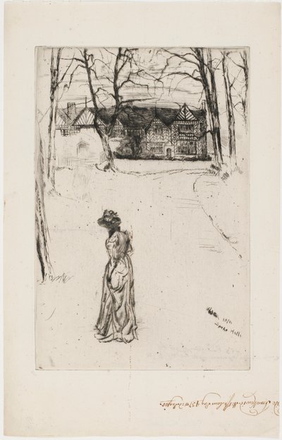 Speke Salonu: Cadde by James Abbott McNeill Whistler