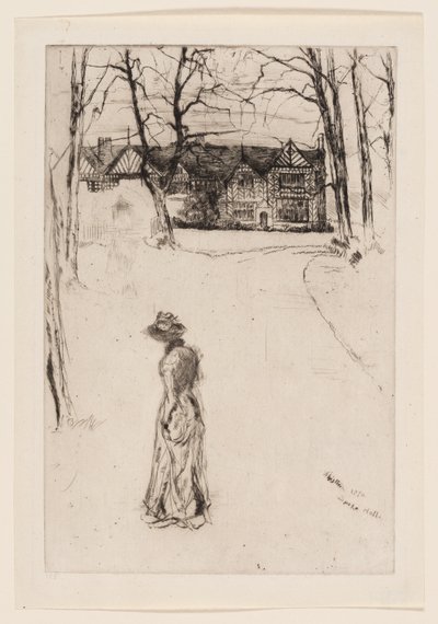 Speke Salonu: Cadde by James Abbott McNeill Whistler