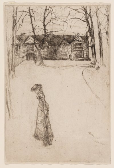 Speke Salonu: Cadde by James Abbott McNeill Whistler