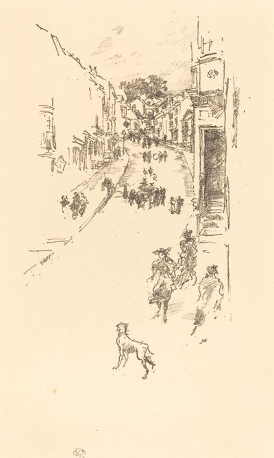 Pazar, Lyme Regis by James Abbott McNeill Whistler