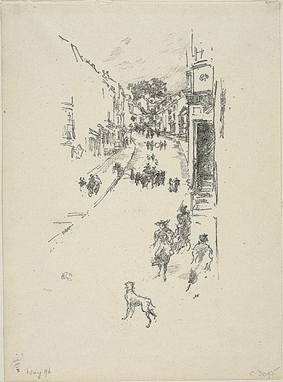 Pazar, Lyme Regis by James Abbott McNeill Whistler
