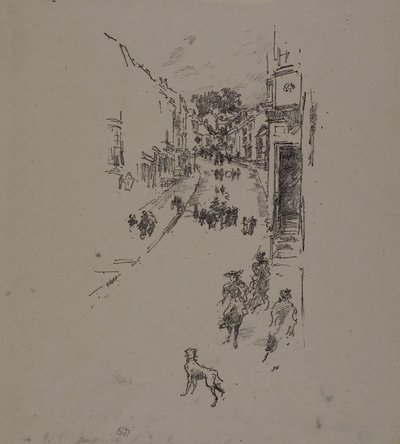 Pazar, Lyme Regis by James Abbott McNeill Whistler