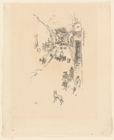 Pazar, Lyme Regis by James Abbott McNeill Whistler