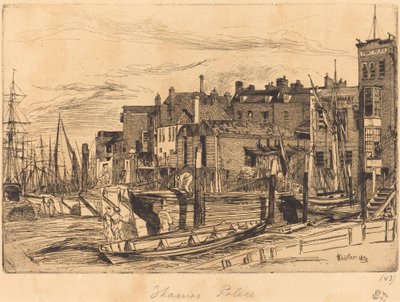 Thames Polisi by James Abbott McNeill Whistler