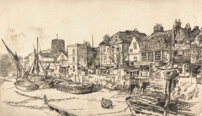 Adem ve Havva Tavern, Eski Chelsea by James Abbott McNeill Whistler