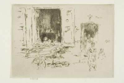Barrow - Marolles Bölgesi, Brüksel by James Abbott McNeill Whistler