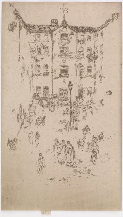 Avlu, Brüksel by James Abbott McNeill Whistler