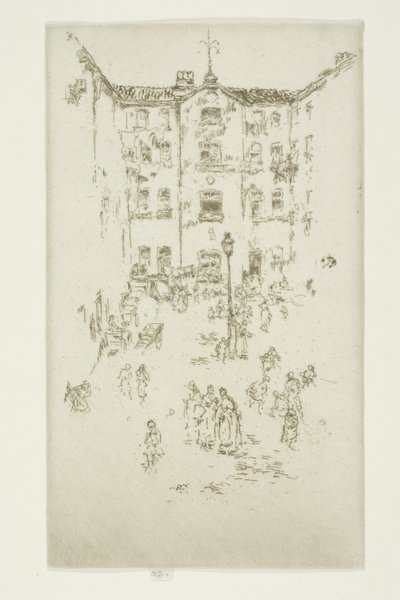 Avlu, Brüksel by James Abbott McNeill Whistler