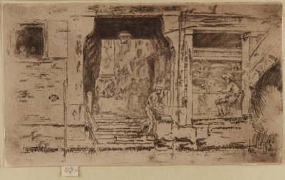 Balık Dükkanı, Venedik by James Abbott McNeill Whistler