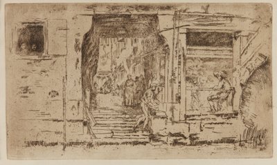 Balık Dükkanı, Venedik by James Abbott McNeill Whistler