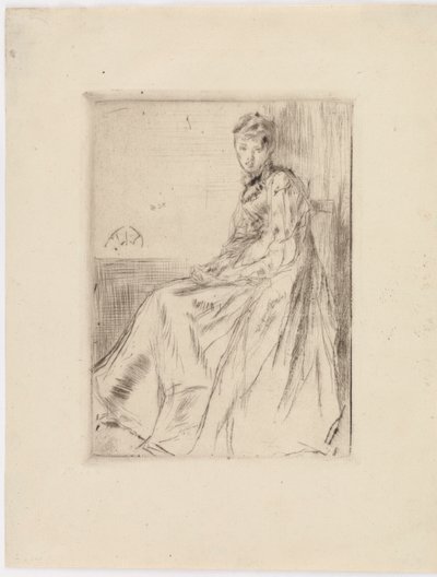 Mektup (Maud, oturmuş) by James Abbott McNeill Whistler