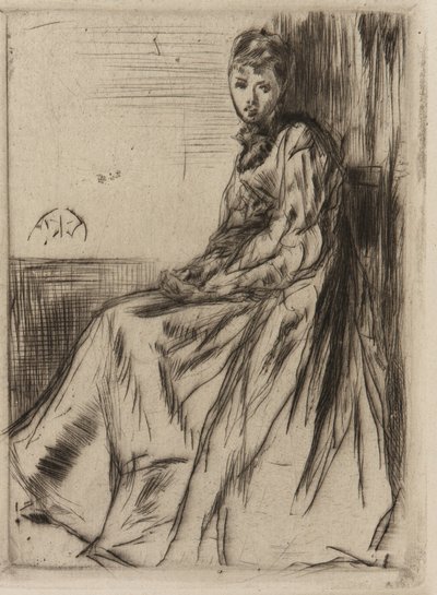 Mektup (Maud, oturmuş) by James Abbott McNeill Whistler