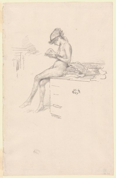 Küçük Çıplak Model, Okuma by James Abbott McNeill Whistler