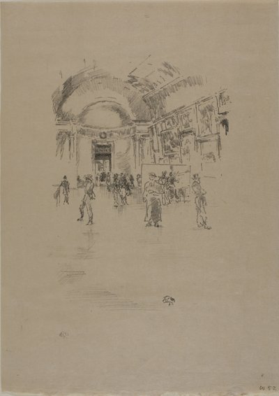 Uzun Galeri, Louvre by James Abbott McNeill Whistler